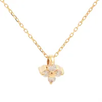 アイファニー スマイル ダイヤ ネックレス 750(YG)×K18(YG) 14.4g