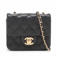 シャネル ミニミニマトラッセ ラムスキン シングルフラップ シングル