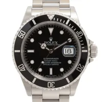 ロレックス サブマリーナーデイト 16610 SS SS AT 黒文字盤