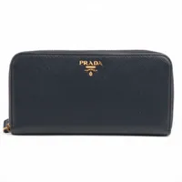プラダ サフィアーノ 1M1133 レザー 財布 ブラック AP114323｜中古