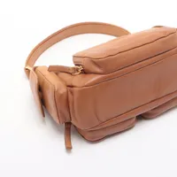 Miu Miu Pocket bag Leather Shoulder bag Brown 5BC146 A4049866｜Pre