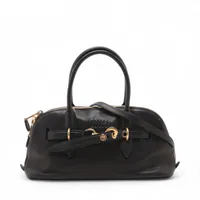 ミュウミュウ アバンチュール レザー 2WAYハンドバッグ ブラック