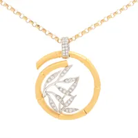 カレライカレラ ロンダ クロス ダイヤ ネックレス 750(WG) 7.1g