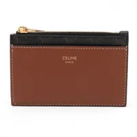 極美品　セリーヌ　トリオンフ　ロゴ　レザー　ブラウン　カチューシャ セリーヌ トリオンフ カチューシャ レザー×ファブリック ブラウン 千鳥