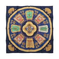 エルメス カレ90 J.METZ Les Sangles サスペンダーベルト スカーフ