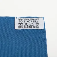 エルメス カレ90 CONCERTO コンチェルト スカーフ シルク ブルー