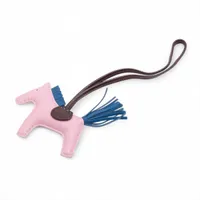 エルメス Z刻2021年 ストラップ キャンバス×レザー ブルー バンド