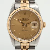 ロレックス デイトジャスト 16233 SS×YG AT シャンパン文字盤 A2067275