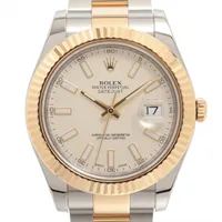 ロレックス デイトジャスト サンダーバード 16253 SS×YG AT シルバー