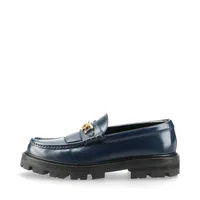 セリーヌ トリオンフ 23SS レザー モカシン 40 メンズ ブラック