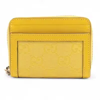 グッチ GGスプリーム 772321 PVC×レザー コインケース ベージュ