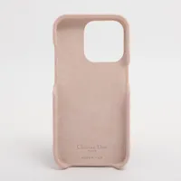 ディオール レディディオール カナージュ レザー iPhoneケース ピンク