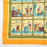 エルメス カレ90 L'ALPHABET DES METIERS 仕事のいろは スカーフ