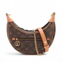 ヴィトン モノグラム ループ M81098 ブラウン RFID反応あり