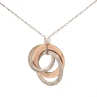 グッチ インターロッキングG ネックレス GP×フェイクパール ゴールド