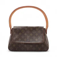 ヴィトン モノグラム ミニルーピング M51147 ブラウン