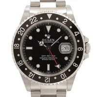 ロレックス GMTマスター 16700 SS SS AT 黒文字盤