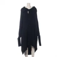 エブール ウール×キュプラ ダッフルコート 36 レディース ブルー