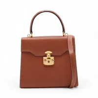 ベルルッティ エミーオ ガリバー レザー 2WAYハンドバッグ ブラウン