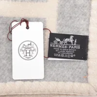 エルメス ブランケット ウール×カシミヤ ベージュ アヴァロンピアノ