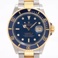 ロレックス サブマリーナーデイト 16613 SS×YG SS×YG AT 青文字盤