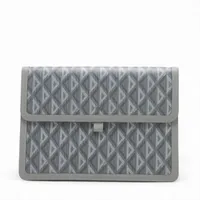 Dior CD diamond PVCx leather Clutch bag Gray AP134757｜Pre-owned