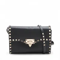 ヴァレンティノガラヴァーニ ロックスタッズ レザー ウェッジソール