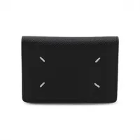 メゾンマルジェラ 4ステッチ レザー 財布 ブラック BW021726｜中古