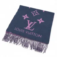 ヴィトン M70899 エシャルプ ロゴマニア レインボー マフラー ウール