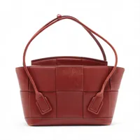 ボッテガヴェネタ マルコポーロ PVC×レザー トートバッグ ブラック