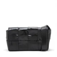 ボッテガヴェネタ イントレチャート レザー ウォッチケース ブラック