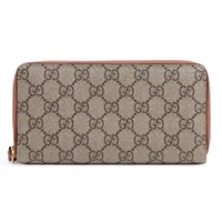 グッチ ジャンボGG 658634 キャンバス×レザー ラウンドジップ