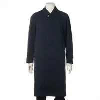 バーバリーロンドンイングランド ウール コート 48 メンズ ブラック