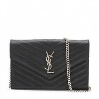 サンローランパリ GRZ634440 カサンドラ ベルト 90 レザー×メタル