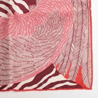 エルメス カレ20 ゼブラペガサス スカーフ シルク レッド AP134857