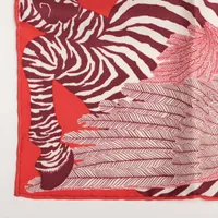 エルメス カレ20 ゼブラペガサス スカーフ シルク レッド AP134857