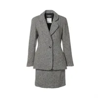 シャネル ココボタン 94A ウール×ナイロン テーラードジャケット 36