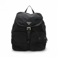 【新品未使用】52.2 万　TOM FORD ベルベットリュック トムフォード ベルベット×レザー バックパック/リュック ブラック