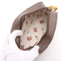 グッチ GGスプリーム タイガーヘッド PVCxレザー ショルダーバッグ