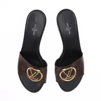 ヴィトン ロックイットライン 19年 レザー サンダル 38 レディース