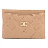 CHANEL シャネル キャビアスキン ケース ゴールド シャネル CHANEL