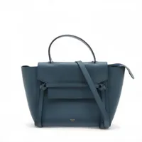 バーバリー ベルトバッグ レザー ショルダーバッグ 2WAY ネイビー バーバリー ベルトバッグ レザー 2WAYハンドバッグ ネイビー A3270189