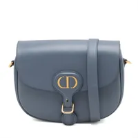 クリスチャンディオール マリスパール レザー×ハラコ ショルダーバッグ