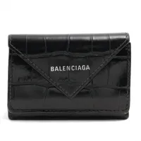 バレンシアガ エブリデイ クロコ型押し トートバッグ ブラック 618284