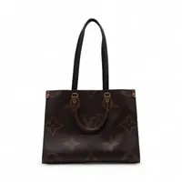 ヴィトン ジャイアントモノグラムリバース オンザゴーMM M45321 ブラウン RFID反応あり