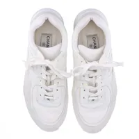 シャネル ココマーク レザー スニーカー 41 メンズ ホワイト G33746