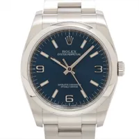 ロレックス オイスターパーペチュアル36 116000 SS SS AT ブルー文字盤
