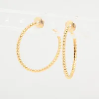 ヴァンクリーフ&アーペル ペルレ クルール カーネリアン ピアス 750(PG