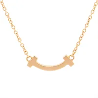 ティファニー Tスマイル ミニ ネックレス 750(YG) 2.2g A4059264｜中古