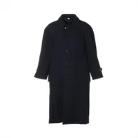 ジョルジオアルマーニ カシミヤ ロングコート L メンズ ネイビー